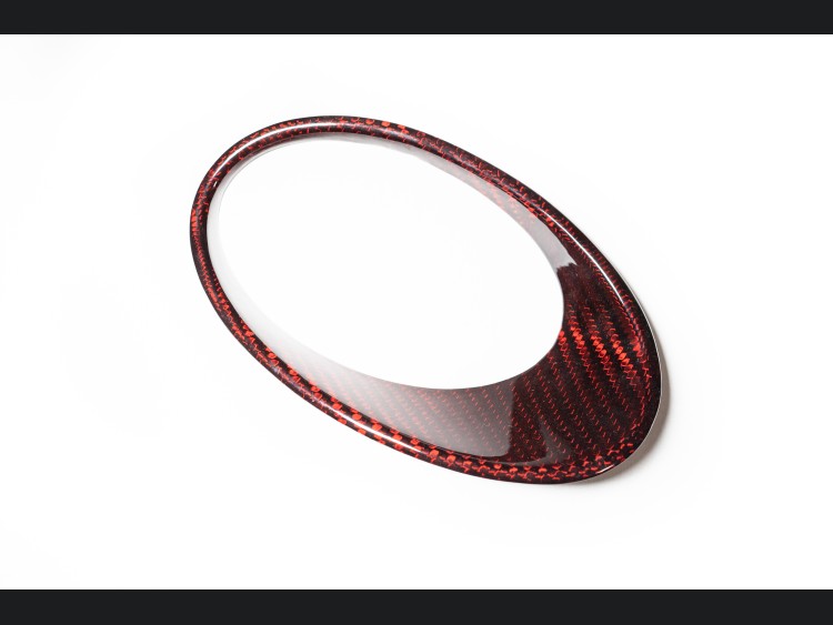FIAT 500 Driving Lights Frames Carbon Fiber NA Model Red Candy